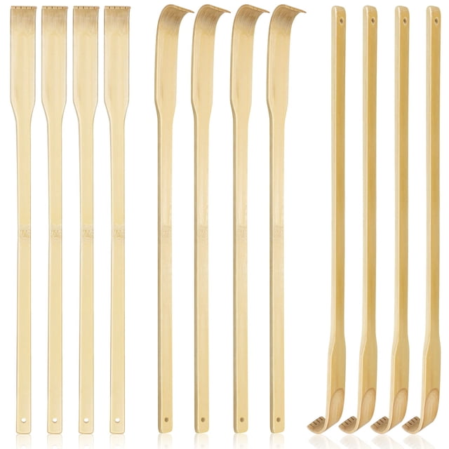 Back Scratcher Uplama Natural Bamboo, 12 unidades, para hombre y mujer