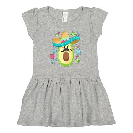 

Inktastic Cute Avocado in Sombrero Cinco De Mayo Gift Toddler Girl Dress