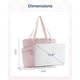 thumbnail image 3 of Bolsa de mano BAGSMART Puffer Carry On Tote 24 L para mujer, color rosa, 3 of 6