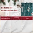 thumbnail image 7 of Merry Christmas Valances for Windows, 54 x 18in, Decorative Balls Candy Stars Green Texture Rod Pocket Kitchen Valance Curtain Light Filtering Window Treatments for Living Room Bedroom, 1 Panel, 7 of 7