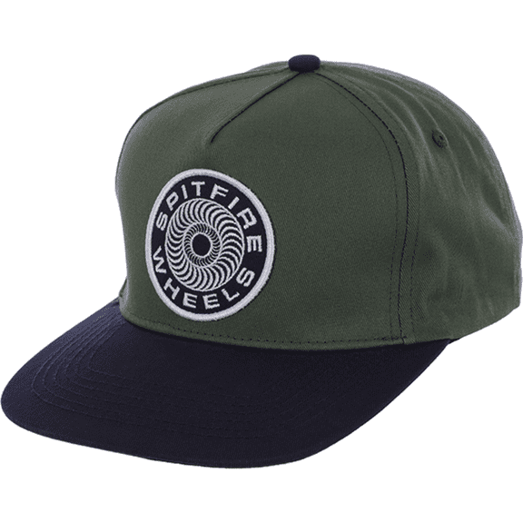 Spitfire Classic '87 Swirl Patch Skate HAT - Adjustable Dk.Green/Navy