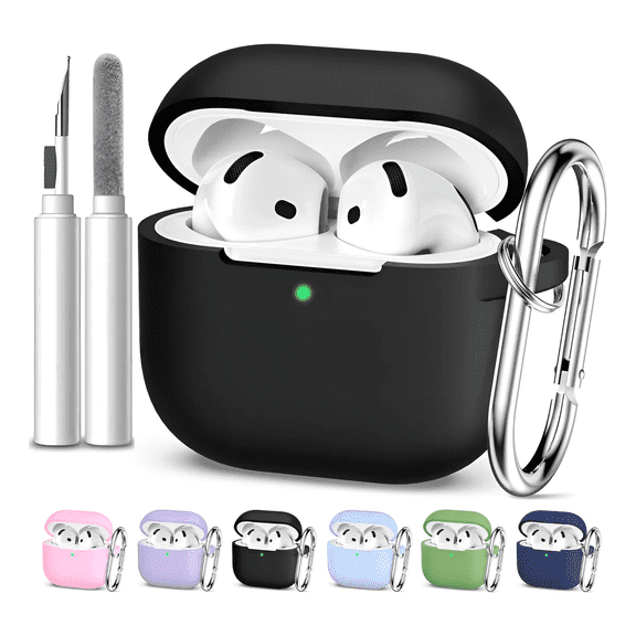 Funda Para AirPods 4 Case(cuarta 4a Generación 2024) Silicón Xtellar negro