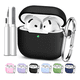 thumbnail image 1 of Funda Para AirPods 4 Case(cuarta 4a Generación 2024) Silicón Xtellar negro, 1 of 2