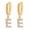 E, variant on Wholesale Dainty Gold Plated Initial Hoop Earrings Letter Alphabet Dangle Earrings Fashion Sparkly Rhinestone Letter Initial Pendant Drop Earrings For Women Valent
