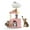 Pink - Flora, variant on OSM 33-inch Floral Cat Tree for Indoor Cats, Compact Cat Tower with Scratching Posts, Cozy Condo, Flower Perch & Dangling Toys for Kittens & Small Cats, Pink