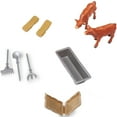 thumbnail image 5 of Big Country Toys: Truck & Cattle Trailer Adventure - 18pc Farm Toy Playset, Light-Sound White Pickup, Articulated Animals & Rancher Figure, Kids 3+, 5 of 10