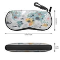 thumbnail image 2 of Cauagu The World Map with Cartoon Animals Pattern Unisex Glasses Case,Zipper Protective Fabric Sunglass Case with Clip Soft Case Horizontal Protective Pouch for Sunglasses Eyewear, 2 of 6
