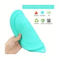 thumbnail image 2 of Bamboohart 2pcs Sophico Silicone Storage Container Lids - Non-Stick  Heat-Resistant  Leak-Proof Replacement Lids for Anchor Hocking & 6.5 & 7 Cup Glass Bowls (Mint Green  Container Not In, 2 of 5