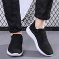 thumbnail image 5 of Men's Knit Sock Shoes S𝗅ip on Casual Sneakers Comfortable Soft Sole Sport Shoes Breathable Gym Workout Shoes Laceless Walking Tennis Shoes for Summer and Autumn, 5 of 9