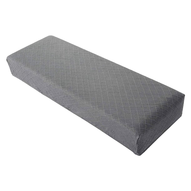 Fundas para comedor, suave, gruesa, de terciopelo, funda de cama, extraíble y lavable. Gris claro