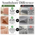 thumbnail image 4 of Southshore Fine Linens Vilano Extra Deep Pocket 6-Piece Sheet Set, 110 GSM Microfiber, 21-Inch Deep Pocket, 1 Fitted Sheet, 1 Flat Sheet, 2 Pillowcases, Blush, Twin XL, 4 of 9