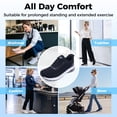 thumbnail image 3 of AOV Womens Wide Toe Box Walking Shoes Arch Support Running Shoe Plantar Fasciitis Tennis Sneakers Orthotic for Pain Relief Black Size 9, 3 of 8