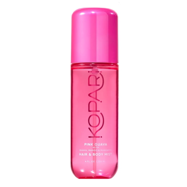 Bruma para cabello y cuerpo Kopari con aroma a guayaba rosa, 120 ml, vegana