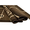 thumbnail image 4 of Handcraft Rugs-Modern Contemporary Brand New Area Rugs-Abstract Carpet with Wavy Swirls -Shed free Chocolate Brown/Black/Ivory/Beige2x7 feet Runner, 4 of 7