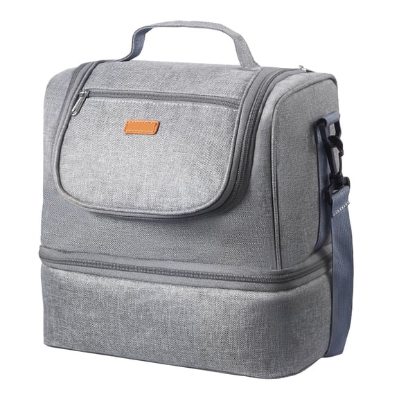 Portable Breast Pump Bag with Ice Pack Fits S1 S2 Pumping Accessories Breastmilk Storage Carrying Case for Work Travel Family Use Grey