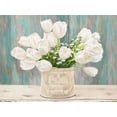 thumbnail image 2 of Dellal, Remy 32x25 White Modern Wood Framed Museum Art Print Titled - Country Bouquet, 2 of 4
