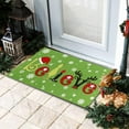 thumbnail image 4 of Grinch Door Mat Christmas Decoration Entrance Doormat Non-Slip Floor Mat Absorb Water Indoor Rugs Bath Kitchen Garden Entryway Mats Holiday Decor for Outdoor 30 * 17 inch, 4 of 6