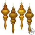 thumbnail image 2 of Vickerman 7" Antique Gold 4-Finish Finial Ornament, 8 per Box, 2 of 3