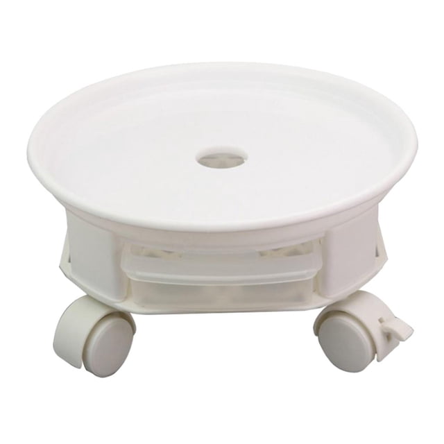 DOLITY Movable Plant Flower Mover Indoor w/ Wheels Removable Water Tray 27cm