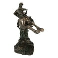thumbnail image 6 of Rustic Western Rodeo Cowboy Riding On Galloping Wild Mustang Horse Figurine, 6 of 9