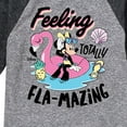 thumbnail image 3 of Mickey & Friends - Feeling Flamazing - Toddler And Youth Raglan Graphic T-Shirt, 3 of 5