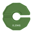 thumbnail image 2 of 2PCS Gym Micro-Type Plates Dumbbell Fractional Weight Plate Rubber Fractional Weight Plates Add-on Aperture 35mm 0.25KG, 2 of 6