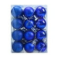 thumbnail image 2 of Ouuluon 24Pcs Shatterproof Christmas Baubles, Matte Shiny Glitter Xmas Ornament Balls Tree Hanging Decor, 2 of 6