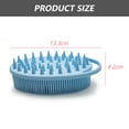thumbnail image 2 of Silicone double-sided bath brush Bath brush soft touch brush exfoliating cleanblue, 2 of 5