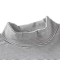 thumbnail image 6 of CSChome Fall Winter Baby Boys Girls Striped Long-Sleeved T-Shirt Kids High-Necked Bottoming Shirt Cotton Toddler Velvet Tees for 1-6 Years Old, 6 of 9