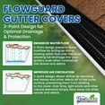 thumbnail image 5 of FlowGuard Gutter Guards 30-Year 6" Commercial Gutter Cover System - Black - 22ft, 5 of 8
