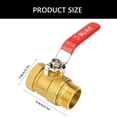 thumbnail image 5 of Brass Ball Valves Metal Threaded Water Pipe Connector Water Pipe Fitting, 5 of 9