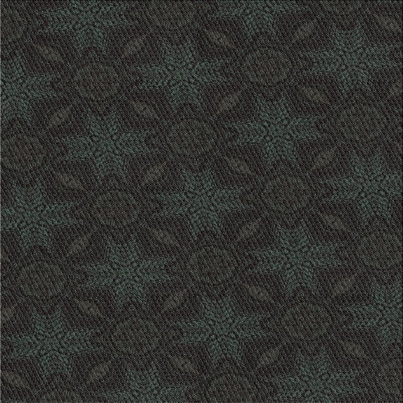 Ahgly Company Indoor Square Patterned Black Novelty Area Rugs, 7' Square