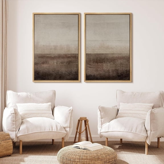 UNFFRAMED Wall Art Prints Set Of 2 Abstract Beige Brown Art Print Minimalist Modern Neutral Wall Art Living Room Decor Set 2 Prints 8x12