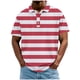 thumbnail image 2 of Blusa y camisa de manga corta con cuello vuelto para hombre, informal, de moda, de color liso, con botones, solapa y hebilla de gancho, camiseta de manga corta de poliéster para hombre., 2 of 5