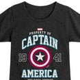 thumbnail image 3 of Marvel Captain America - Property - Toddler and Youth Girls Fitted Short Sleeve Graphic T-shirt, 3 of 5