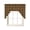 Brown, variant on Brown Buffalo Plaid Swag Curtains for Kitchen Vintage Classic Striped Gingham Valances for Windows Small Window Treatment Short Topper for Cafe Bedroom Bathroom Living Room Decor 56x36 Inch