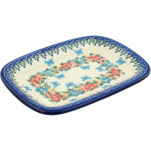 Polmedia Cornflower and Butterflies Platter