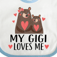 thumbnail image 4 of Inktastic My Gigi Loves Me Bear Boys or Girls Baby Bib, 4 of 4