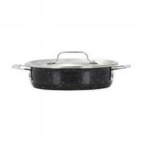 Bon Chef 60022GALAXY 1 qt 24 oz Hotstone Galaxy Cucina Round Casserole with Lid - Induction Bottom