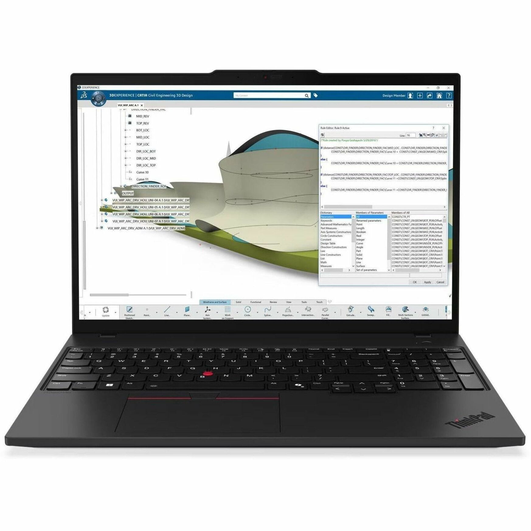 Lenovo ThinkPad 16" Touchscreen Laptop, Intel Core Ultra 9 285H, 64GB RAM, 1TB SSD, Windows 11 Pro, 21QV002XUS