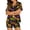 Black, variant on Ruyelune Green Womens Halloween Soft Button Down Sleepwear, Short Sleeve Shirt and Shorts Pj Set with Split Design for Sleep, Lounge, Wedding, Bridal, Gifts L
