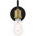 thumbnail image 6 of Serif 1 light brass and black Wall Sconce, 6 of 7