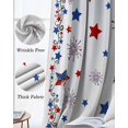 thumbnail image 3 of Independence Day Blackout Curtains for Bedroom Living Room Darkening Curtains 63 Inches Long 4th of July Blue Red Star Fireworks Window Curtain 2 Panels Set Window Treatment Grommet Drapes 52"x63", 3 of 9