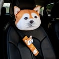 thumbnail image 4 of Car Headrest Pillow Seat Belts Cover Padding 3D Printed Dog Cat Face Cute Neck Rest Auto Neck Safety Cushion, 4 of 9
