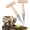 2Pcs, variant on Plant Hole Digger for Planting, Handheld Digger Garden Seed Planting Tool Bulb Planter Tool T Wooden Handl for Planting Tulip Daffodil Saffron Vegetable Seeds, Easy to Drill Holes