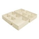 thumbnail image 2 of 4x Calcetines de ropa interior Cajas de almacenamiento Organizador de cajas de ahorro de cajas de almacenamiento portátil Organizador de armario para altura 10 cm, 2 of 8