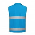 thumbnail image 6 of purcolt Womens Reflective Safety Vest High Visibility Multi Pocket Full Zip Waistcoats for Surveyor, Volunteer, Crossing Guard, Road, Construction, 6 of 7