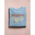thumbnail image 3 of Think Positive Daisies Sweatshirt Women -Image by Shutterstock, Female 3X-Large, 3 of 4
