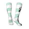 thumbnail image 4 of Easygdp Cute Raccoon Soccer Socks Sport Knee High Socks Calf Compression Athletic Socks for Men and Women, 4 of 9