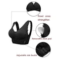 thumbnail image 4 of FANNYC Comfort Seamless Lace Sports Bras For Women Front Cross Side Buckle Yoga Sports Bra Activewear Running Active Gym Workout Fitness Tank Top Bras With Removable Pads, 4 of 7